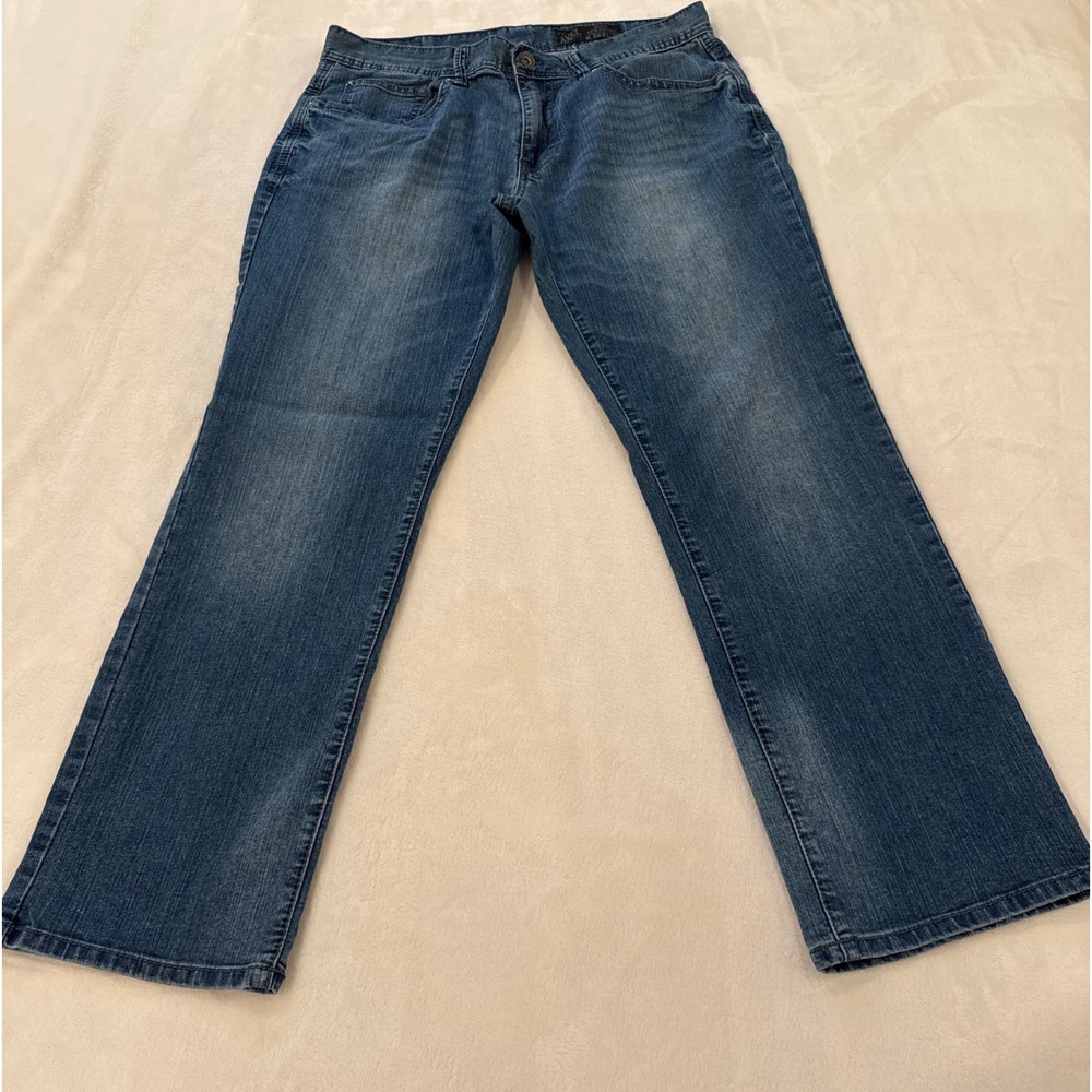 AXEL‎ BRAND Mens Slim Straight Blue Wash Denim Jeans W36 L32